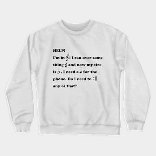 Secret Music Letter Crewneck Sweatshirt